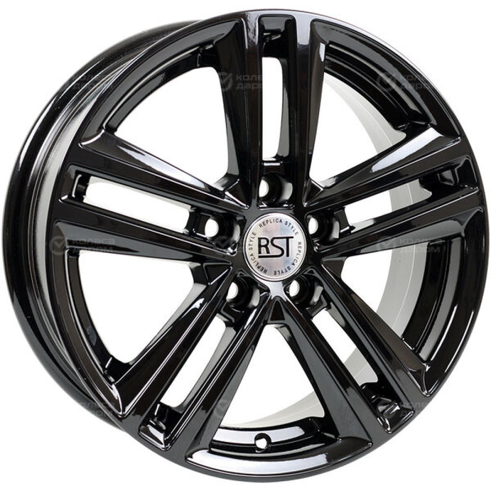 Колесный диск RST R025 6xR15 5x100 ET38 DIA57.1 черный глянцевый