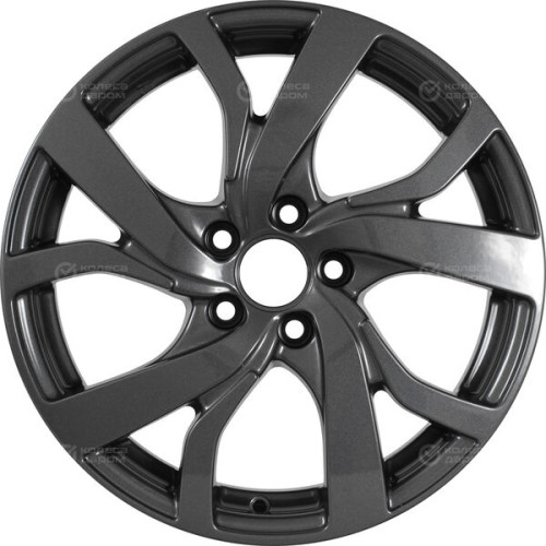 Колесный диск КиК Палермо-оригинал 6xR15 5x100 ET43 DIA57.1 (уценка) насыщенный темно-серый полностью полированный