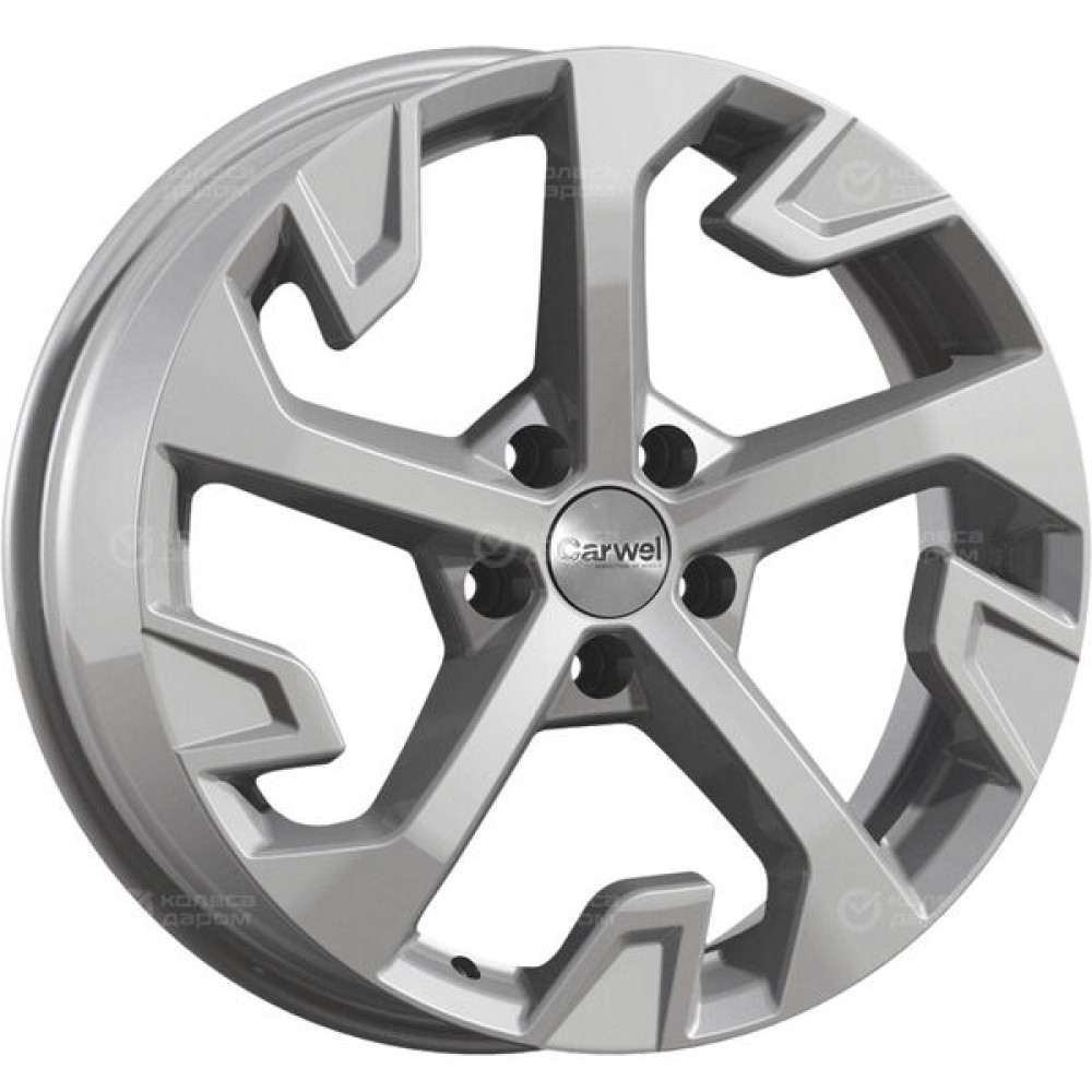 Колесный диск Carwel Таскан 262 7.5xR18 5x108 ET47 DIA60.1 темно-серебристый