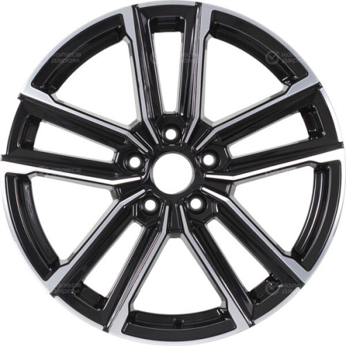 Колесный диск RST R078 7xR18 5x100 ET28 DIA57.1 глянцевый черный с полированной лицевой частью