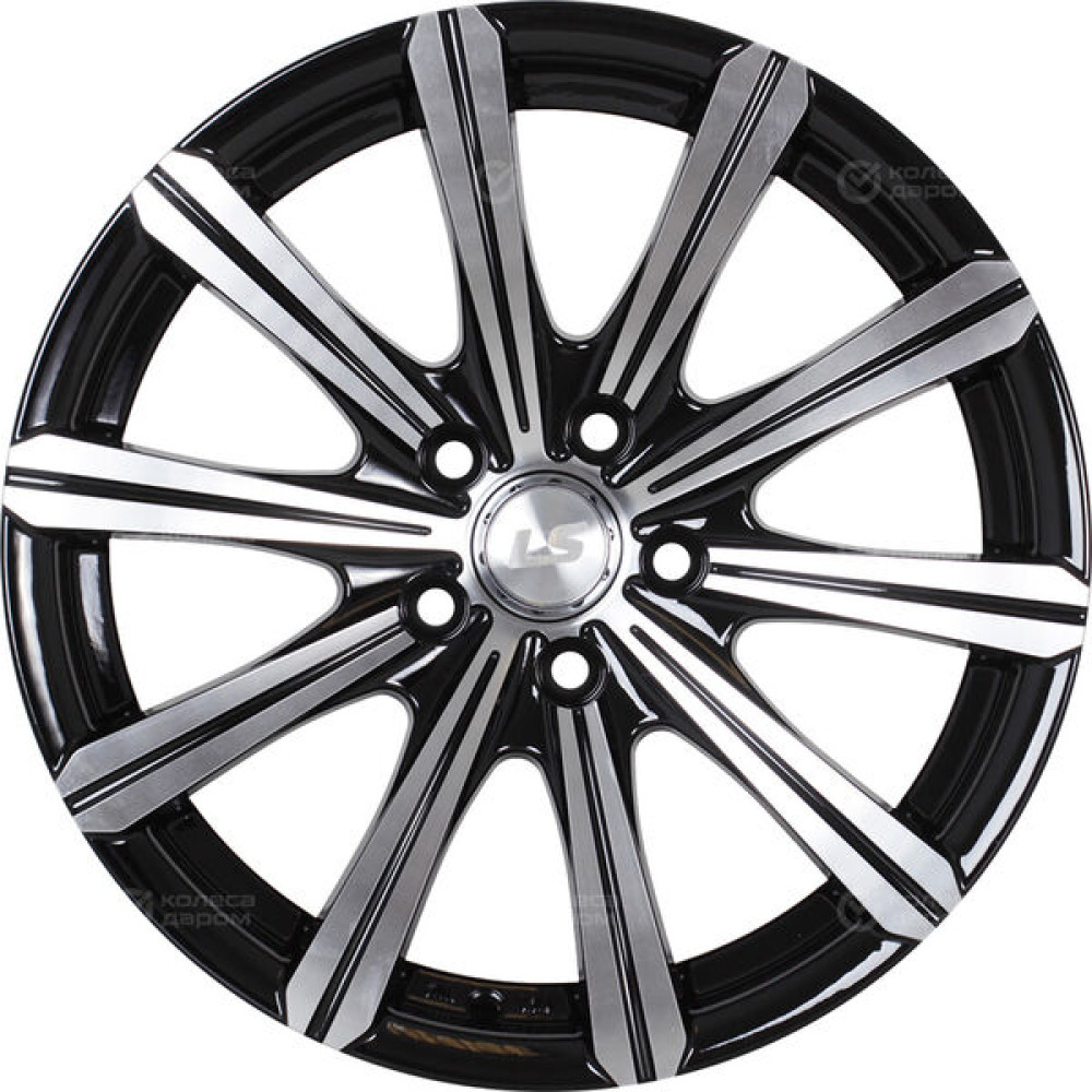 Колесный диск LS LS 391 7.5xR17 5x114.3 ET45 DIA73.1 черный полностью полированный