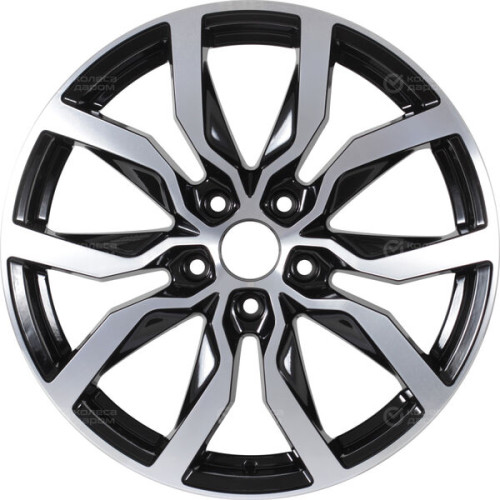 Колесный диск RST R138 7xR18 5x114.3 ET50 DIA64.1 глянцевый черный с полированной лицевой частью