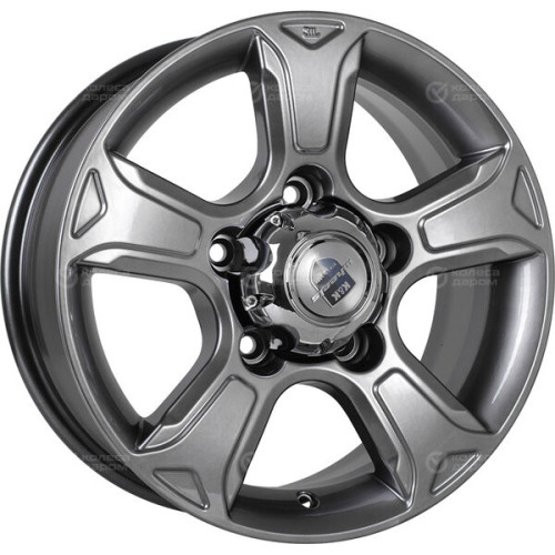 Колесный диск КиК Атлант 7xR16 5x139.7 ET35 DIA108.5 темно-серебристый