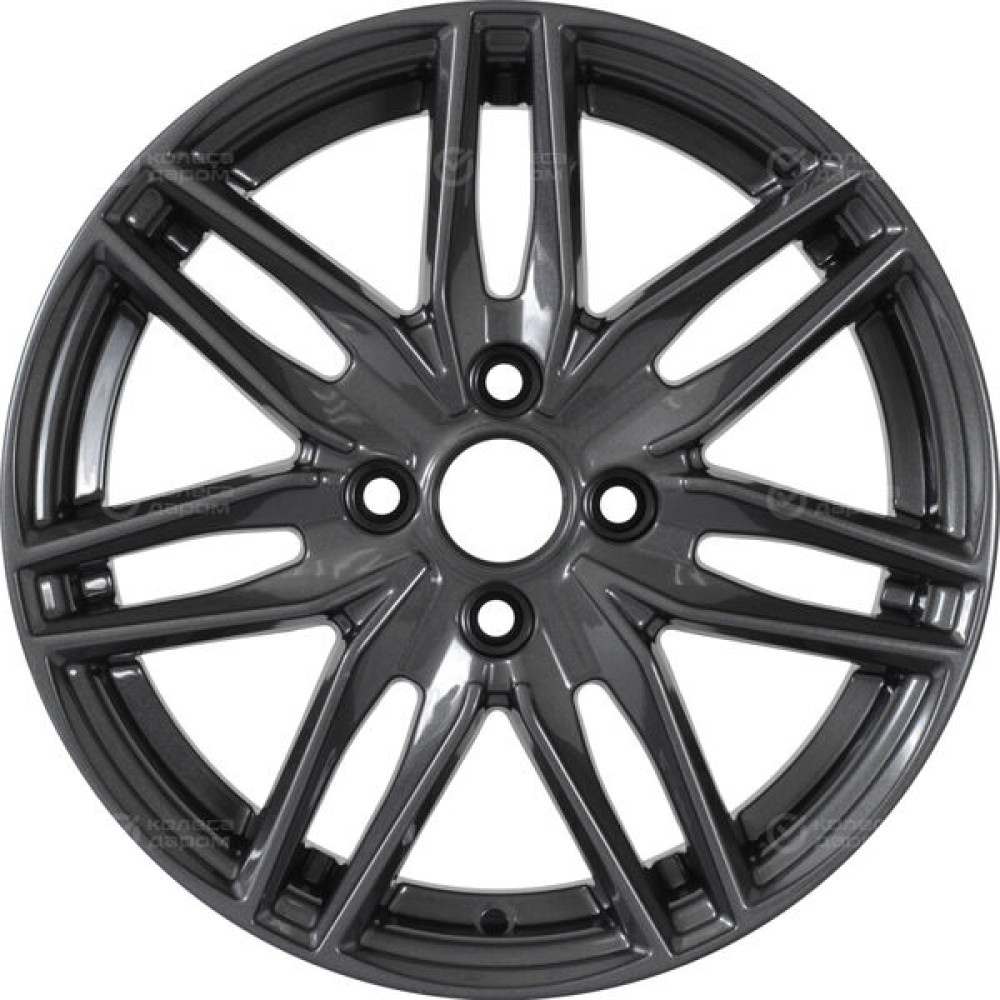 Колесный диск KDW KD1570 6xR15 4x100 ET37 DIA60.1 темно-серый