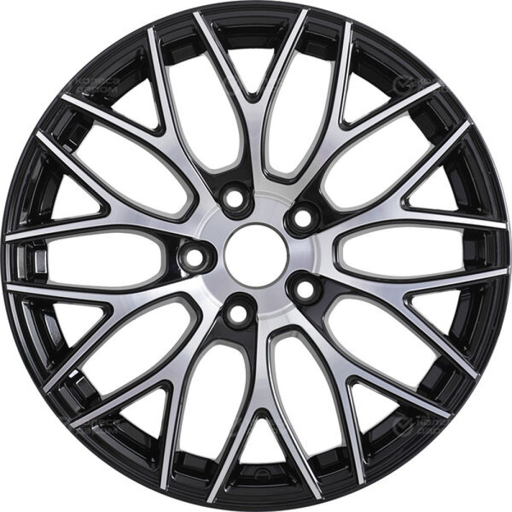 Колесный диск RST R137 7xR17 5x114.3 ET37 DIA66.5 глянцевый черный с полированной лицевой частью