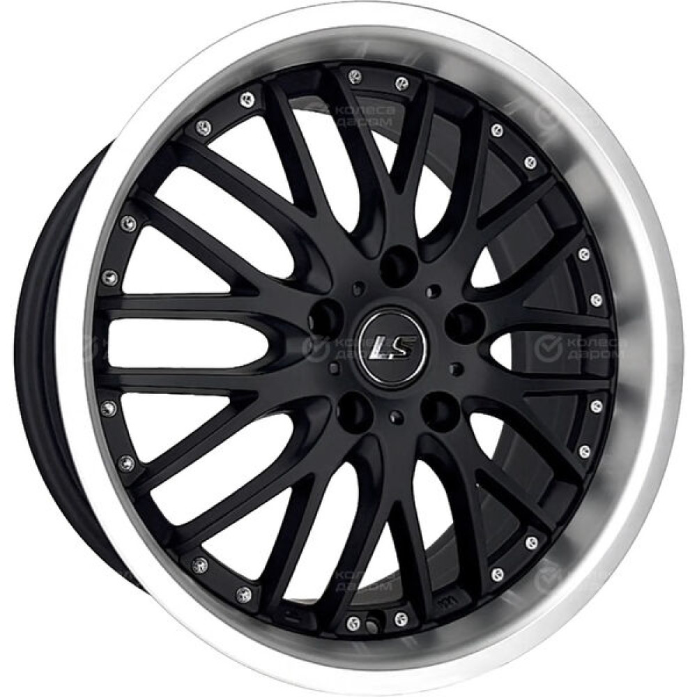 Колесный диск LS LS 564 7.5xR17 5x114.3 ET35 DIA73.1 черный матовый с полированным ободом