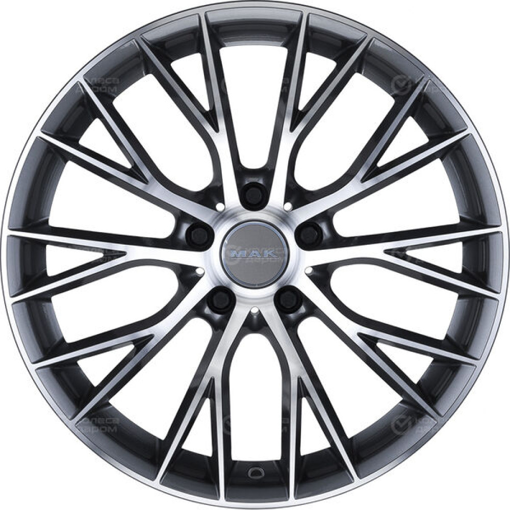 Колесный диск MAK MUNCHEN 8xR18 5x120 ET30 DIA72.6 серый с полированной лицевой частью