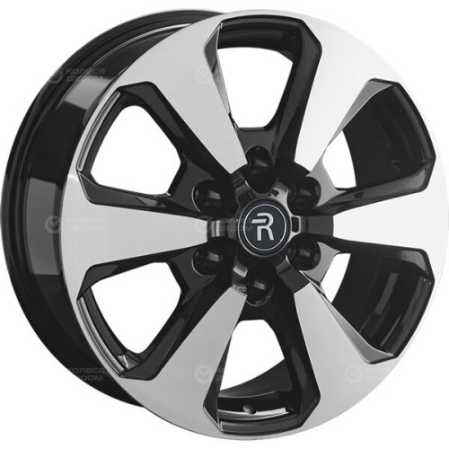 Колесный диск Replay LX243 7.5xR18 6x139.7 ET55 DIA95.1 черный глянцевый с полированной лицевой частью