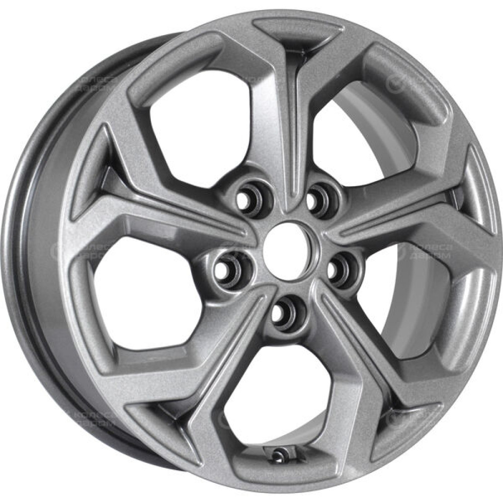 Колесный диск KHOMEN KHW1606 (ZV16_Focus) 6.5xR16 5x108 ET50 DIA63.35 насыщенный темно-серый