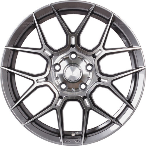 Колесный диск LS LS 1265 8xR18 5x114.3 ET35 DIA60.1 темно-серый матовый ,частично полированный