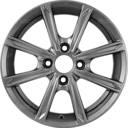 Колесный диск КиК Флэш 5xR14 4x100 ET45 DIA67.1 темно-серебристый