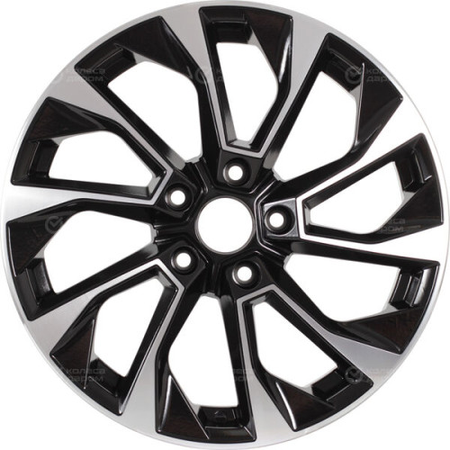 Колесный диск RST R177 7xR17 5x114.3 ET45 DIA54.1 глянцевый черный с полированной лицевой частью