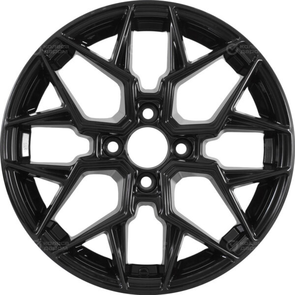 Колесный диск VENTI 1520 6xR15 4x100 ET35 DIA60.1 черный глянцевый