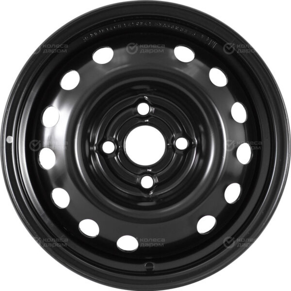 Колесный диск Евразиа ТАПО 53A38R Евразиа ТАПО 5.5xR14 4x100 ET38 DIA54 черный