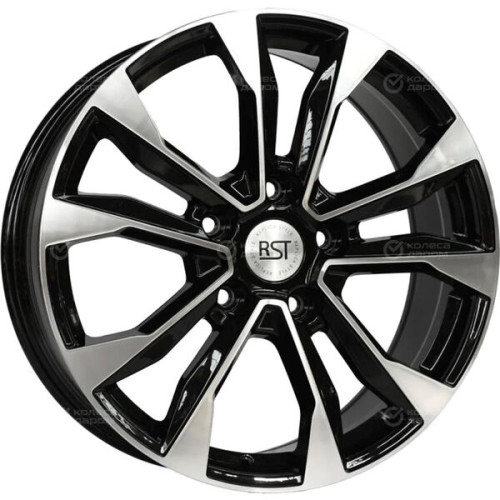 Колесный диск RST R2107FF 8.5xR21 5x150 ET54 DIA110.1 глянцевый черный с полированной лицевой частью