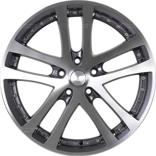 Колесный диск LS LS 919 6.5xR16 5x114.3 ET43 DIA67.1 насыщенный темно-серый полностью полированный