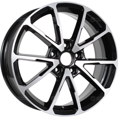 Колесный диск iFree Skibidi 6.5xR17 5x114.3 ET50 DIA67.1 чёрный глянцевый с полированной лицевой частью