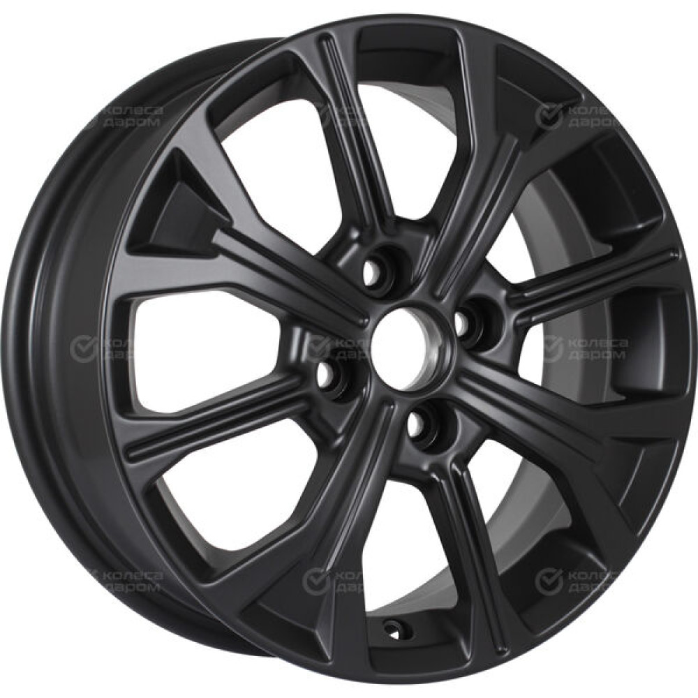 Колесный диск KDW KD1549 (15_Rio FB_FL) 6xR15 4x100 ET46 DIA54.1 черный матовый