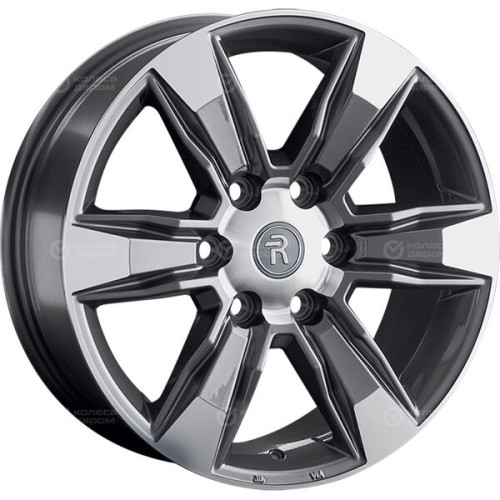 Колесный диск Replay TY202 7.5xR18 6x139.7 ET25 DIA106.1 насыщенный темно-серый полностью полированный