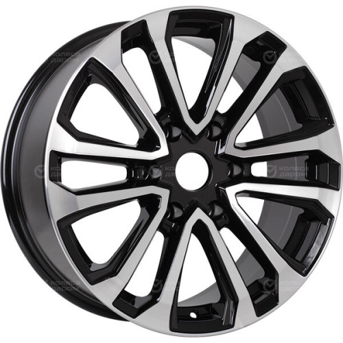 Колесный диск RST R117 7.5xR17 6x139.7 ET25 DIA106.1 глянцевый черный с полированной лицевой частью