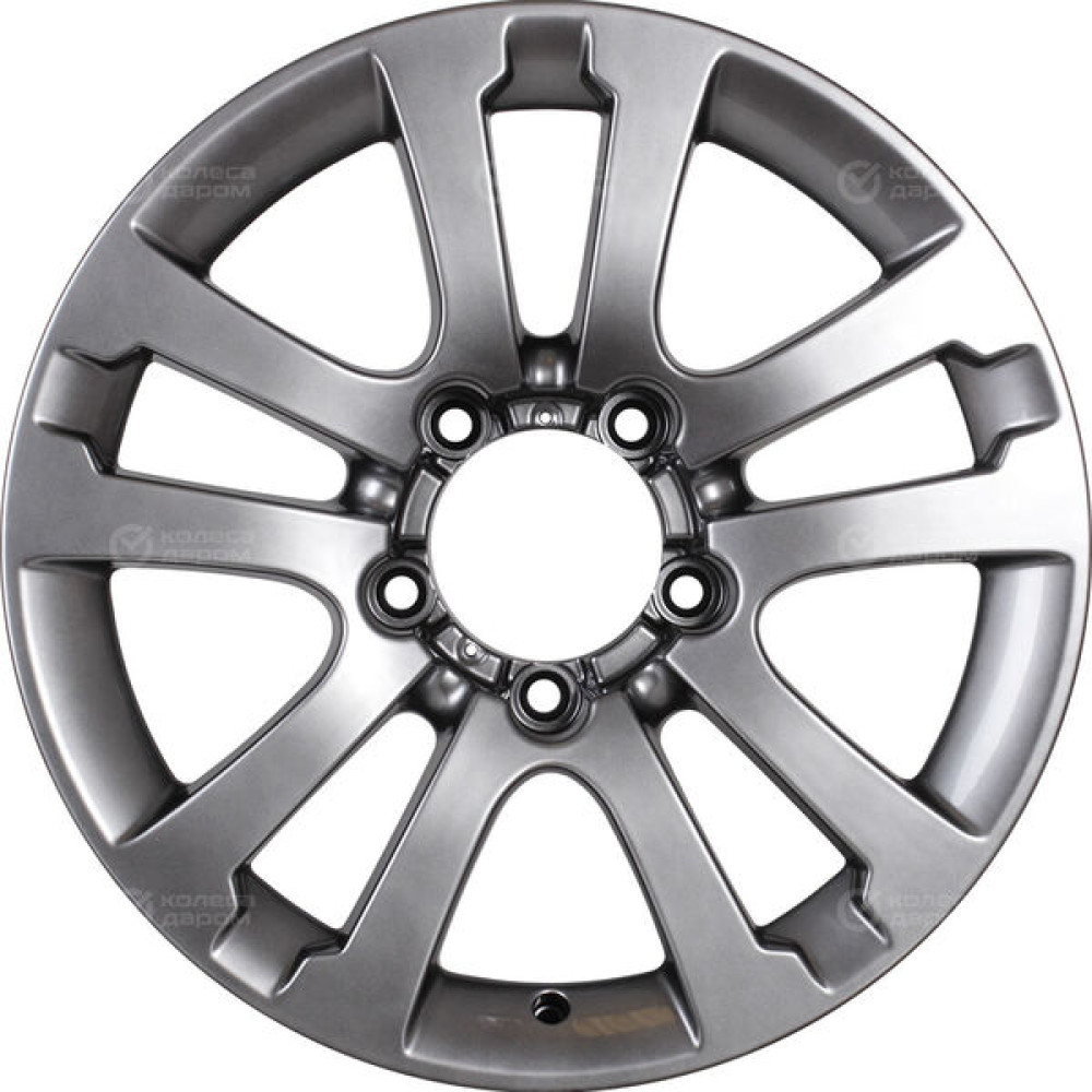 Колесный диск КиК Сахара-Patriot (КС714) 7xR18 5x139.7 ET35 DIA108.5 темно-серебристый