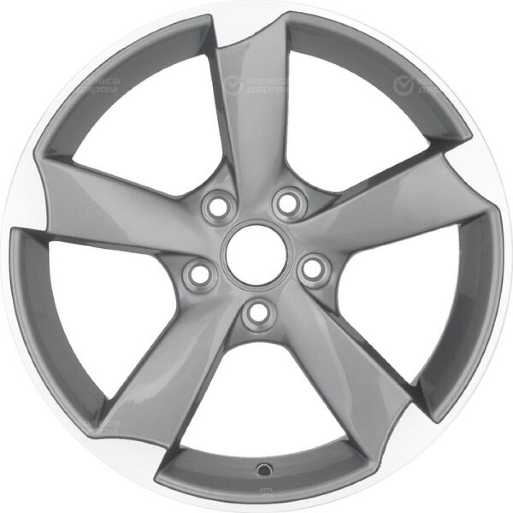 Колесный диск Replay A56 8.5xR19 5x112 ET30 DIA66.6 глянцевый темно-серый с полированной лицевой частью