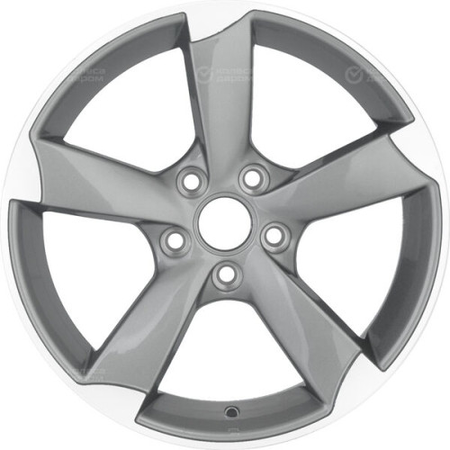 Колесный диск Replay A56 8.5xR19 5x112 ET30 DIA66.6 глянцевый темно-серый с полированной лицевой частью