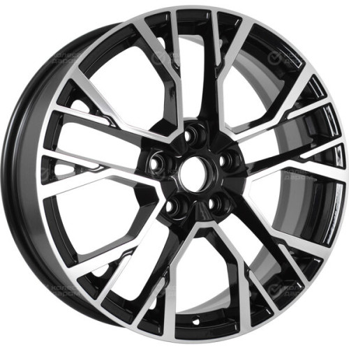 Колесный диск Carwel Камак 1810 7xR18 5x114.3 ET35 DIA60.1 чёрный глянцевый с полированной лицевой частью