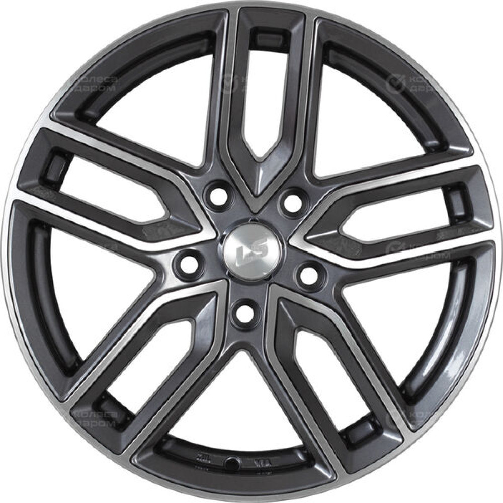 Колесный диск LS LS 735 6.5xR15 5x114.3 ET40 DIA73.1 насыщенный темно-серый полностью полированный