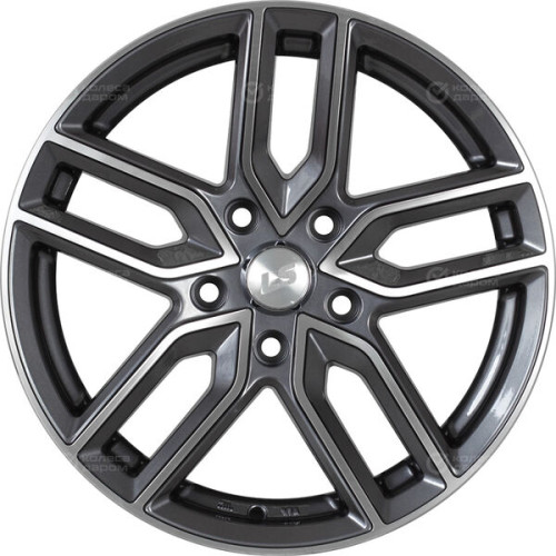Колесный диск LS LS 735 6.5xR15 5x114.3 ET40 DIA73.1 насыщенный темно-серый полностью полированный