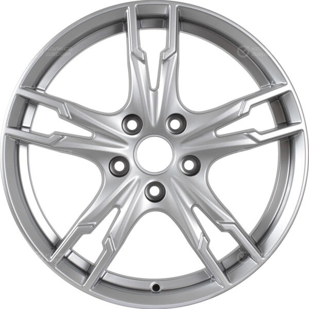 Колесный диск КиК Солар 7xR17 5x114.3 ET40 DIA66.1 (уценка) глянцевый серебристый
