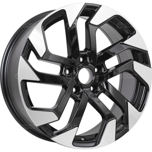 Колесный диск Replay CHG4 7xR17 5x114.3 ET45 DIA60.1 черный глянцевый с полированной лицевой частью