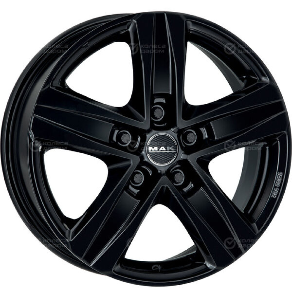 Колесный диск MAK Stone 5 7.5xR18 5x130 ET43 DIA84.1 чёрный глянцевый
