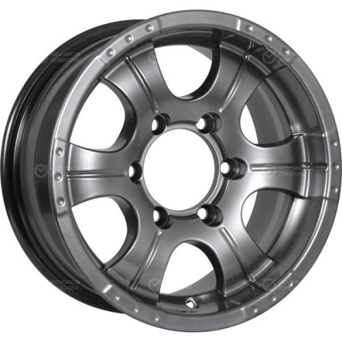 Колесный диск КиК Байконур 7xR15 5x139.7 ET-5 DIA108.5 темно-серебристый