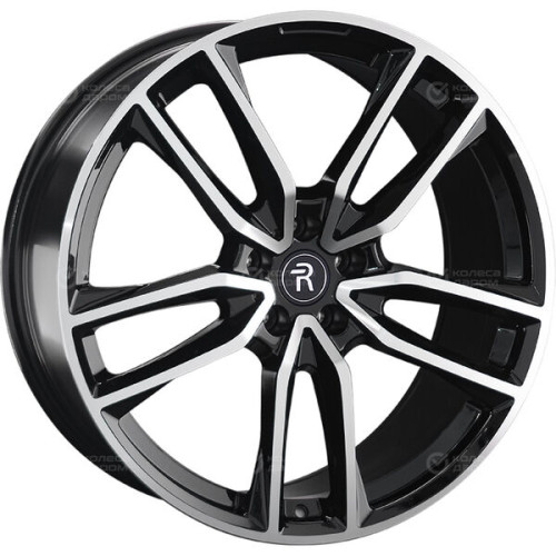 Колесный диск Replay MR321 10xR21 5x112 ET44 DIA66.6 черный глянцевый с полированной лицевой частью