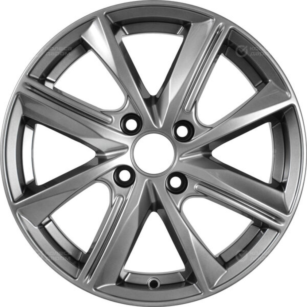 Колесный диск КиК Арнар 6xR15 4x100 ET40 DIA67.1 темно-серебристый