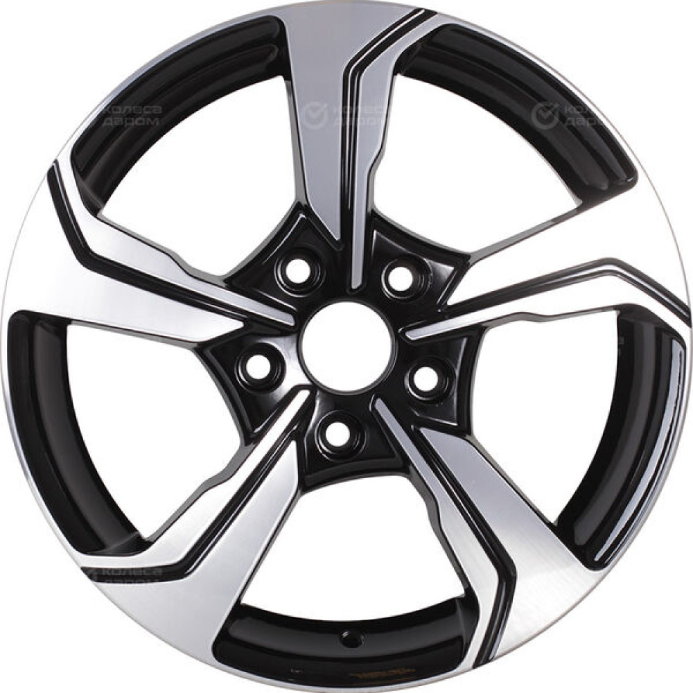 Колесный диск RST R026 6.5xR16 5x114.3 ET45 DIA60.1 глянцевый черный с полированной лицевой частью