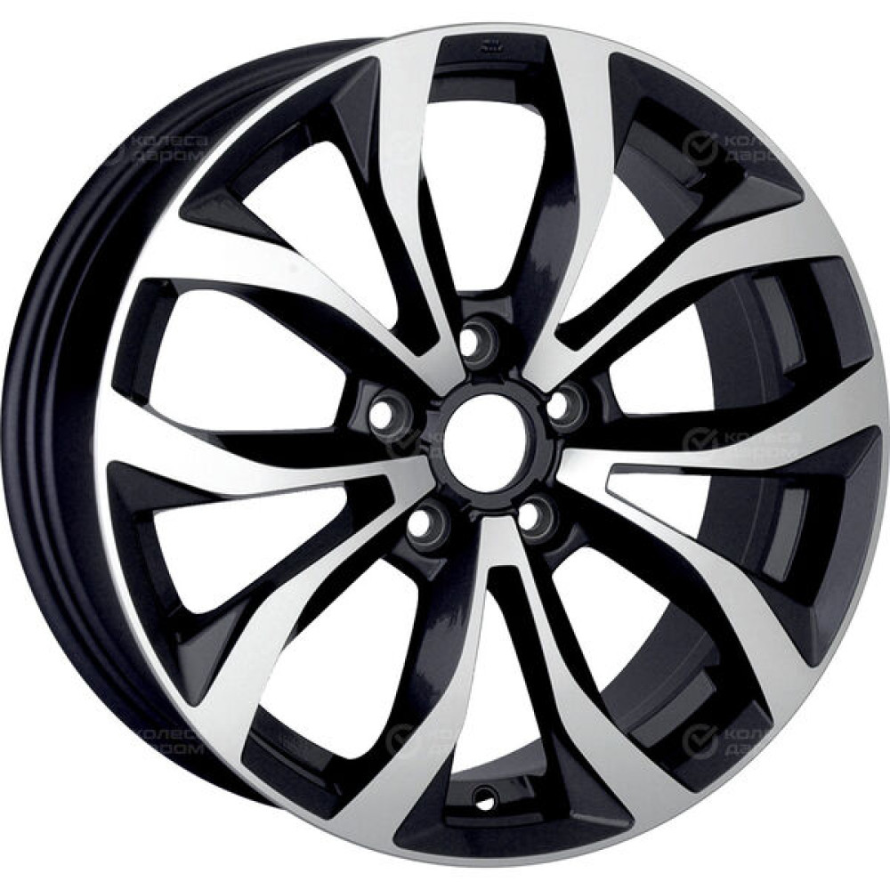 Колесный диск Replay TY341 7xR18 5x114.3 ET35 DIA60.1 черный с полированной лицевой стороной