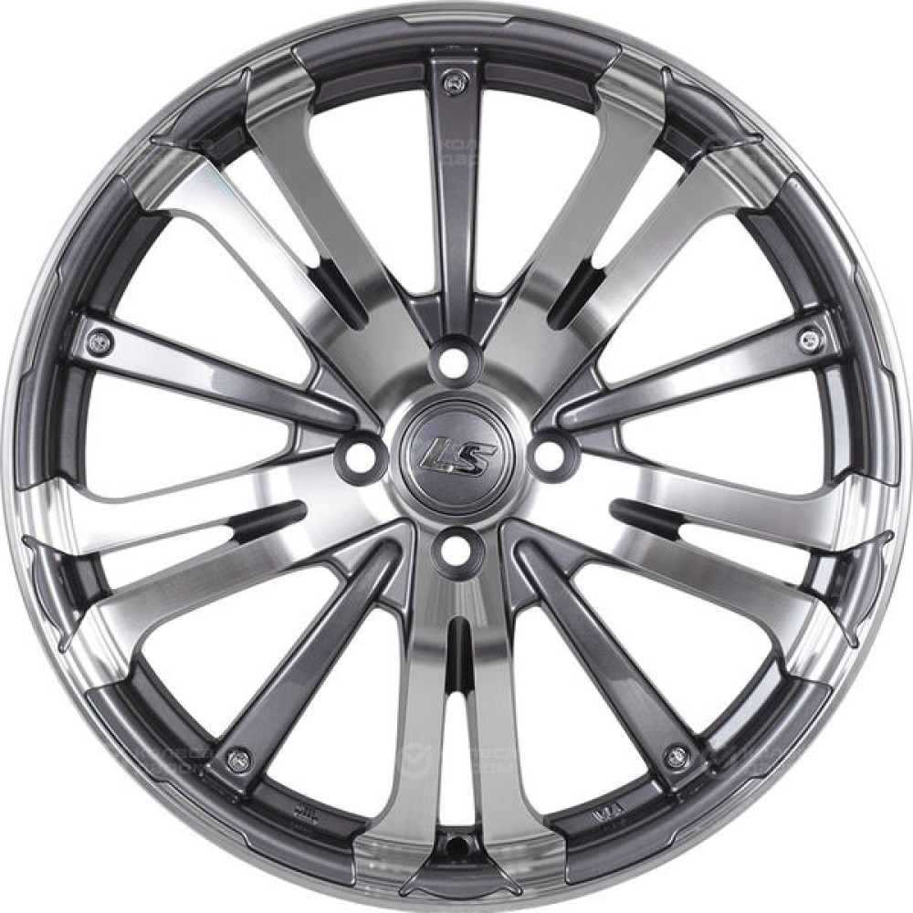 Колесный диск LS LS 955 7xR16 5x114.3 ET40 DIA73.1 насыщенный темно-серый полностью полированный