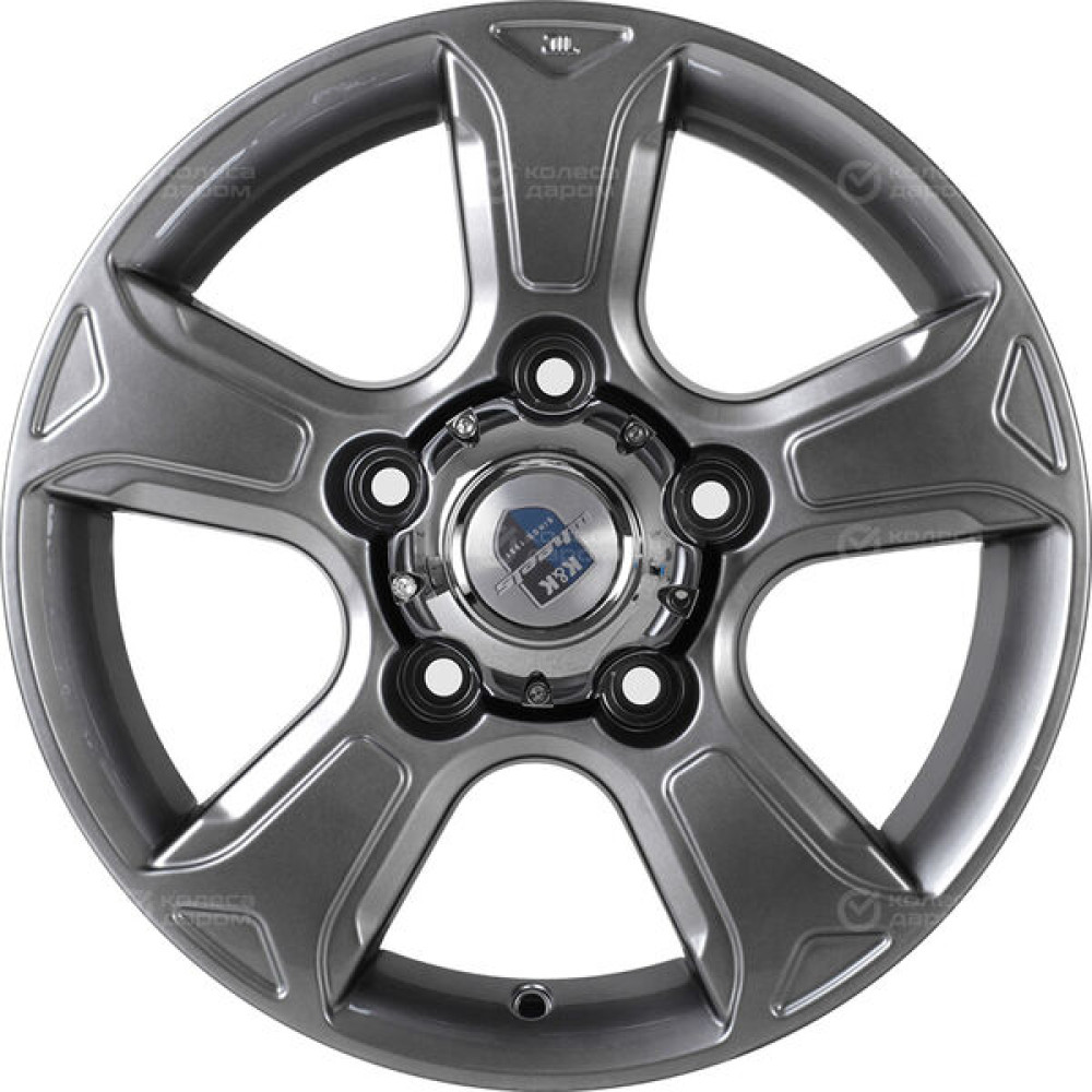 Колесный диск КиК Атлант 7xR16 5x139.7 ET35 DIA108.5 темно-серебристый