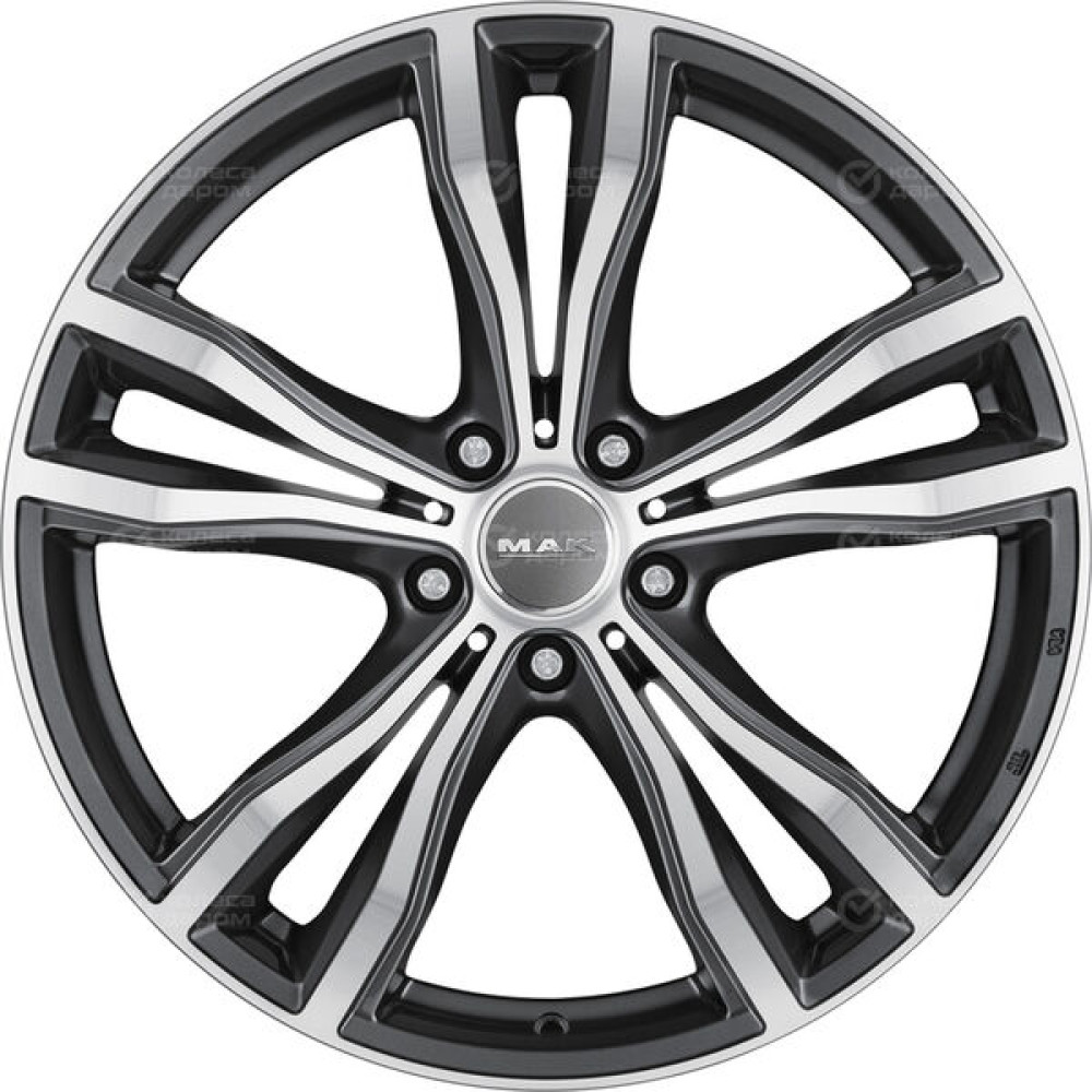 Колесный диск MAK X-Mode 11.5xR21 5x112 ET38 DIA66.6 серый с полированной лицевой частью
