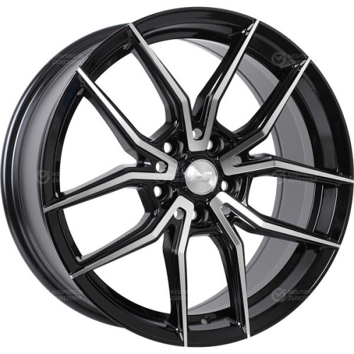 Колесный диск LS LS 1242 7.5xR17 5x112 ET40 DIA66.6 черный полностью полированный