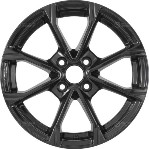 Колесный диск KDW KD1590 6xR15 4x100 ET45 DIA54.1 черный глянцевый