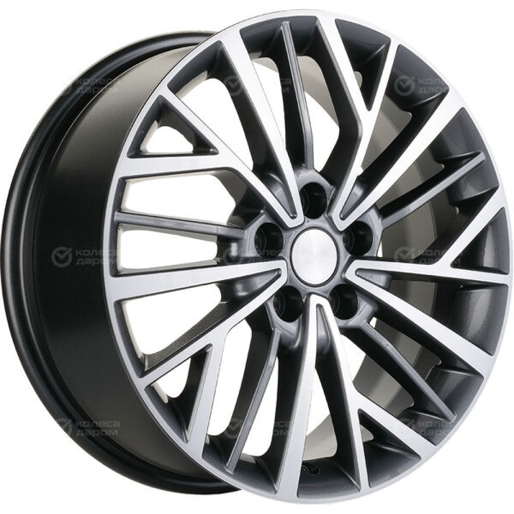 Колесный диск Carwel Токо 1717 7xR17 5x114.3 ET48.5 DIA67.1 серый с полированной лицевой частью