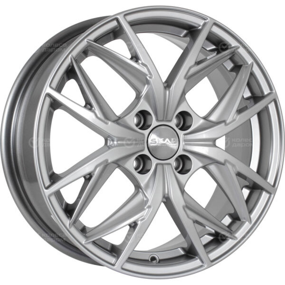 Колесный диск СКАД Асти 6.5xR16 4x100 ET41 DIA60.1 серебристый