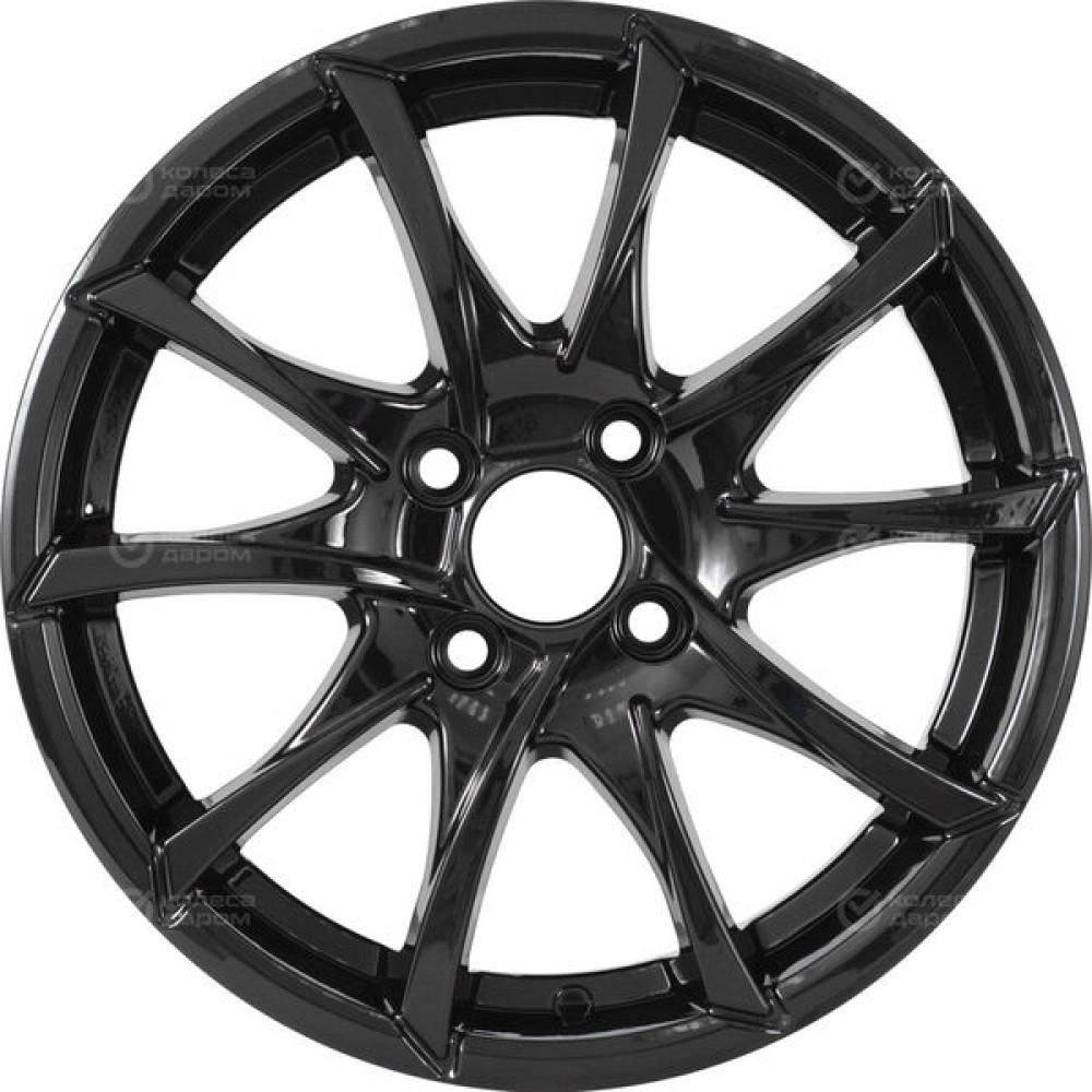 Колесный диск RST R035 6xR15 4x100 ET50 DIA60.1 (уценка) черный глянцевый