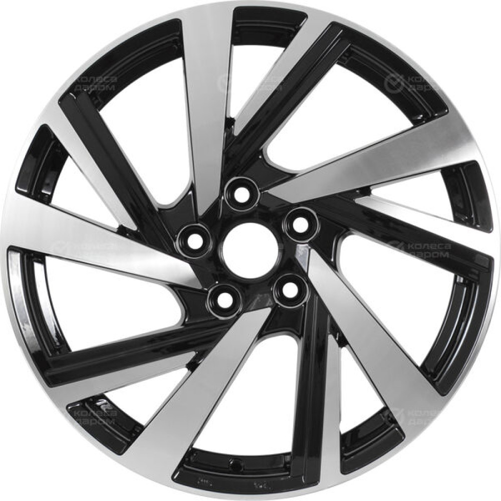 Колесный диск Replay NS171 7.5xR18 5x114.3 ET50 DIA66.1 черный полностью полированный