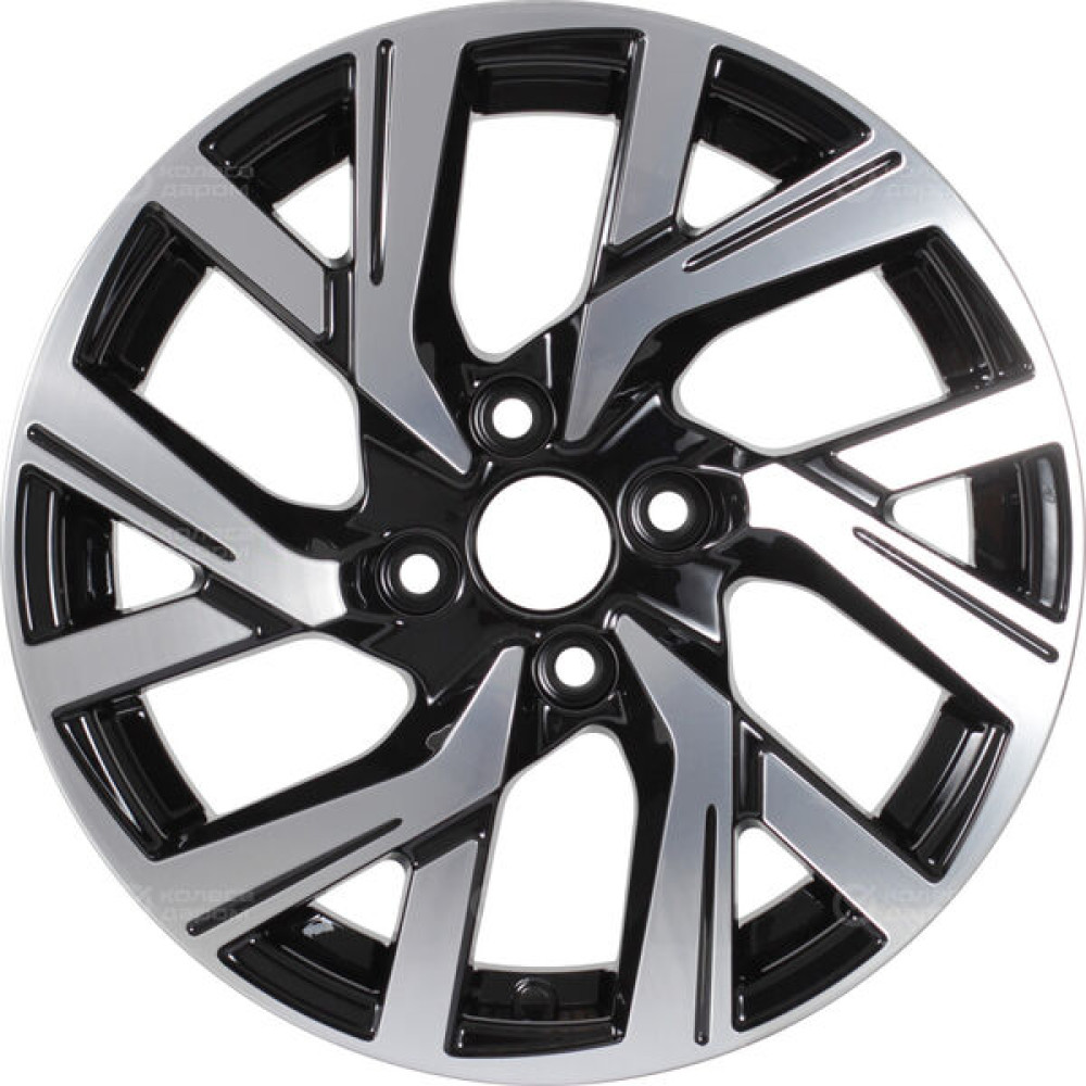 Колесный диск iFree Original КС1030 (ZV_15 Cobalt) 6xR15 4x100 ET39 DIA60.1 черный глянцевый с полированными элементами лицевой поверхности