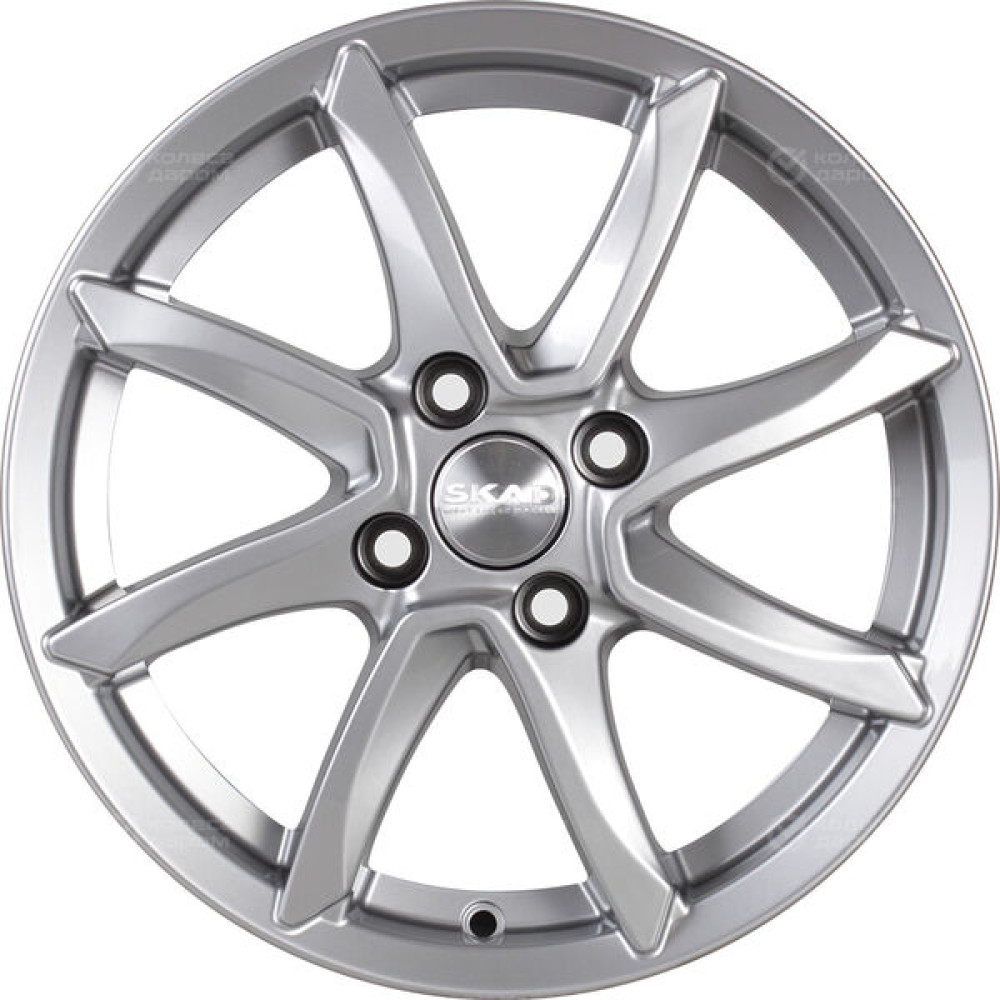 Колесный диск СКАД Осака 6xR15 4x100 ET37 DIA60.1 серебристый