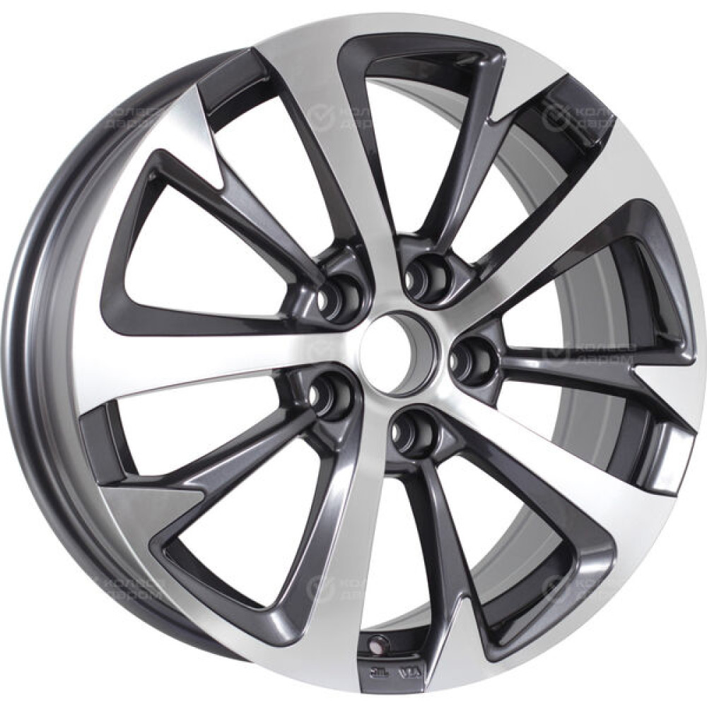 Колесный диск Replay KI238 7xR17 5x114.3 ET48.5 DIA67.1 насыщенный темно-серый полностью полированный